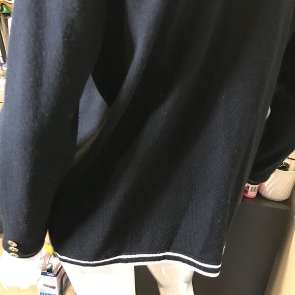 Ballantyne Cashmere Cardigan Sweater Blue Medium - Picture 12 of 16